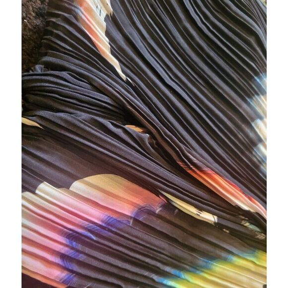 A.L.C. Crop Top Women's 4 Black Floral Sula Bustier Shirred Designer - Picture 6 of 6